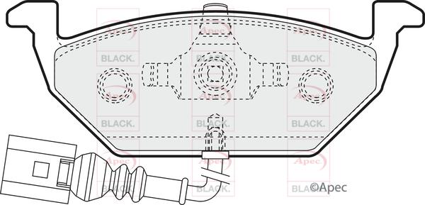 APEC PAD1109B - Kit de plaquettes de frein, frein à disque cwaw.fr