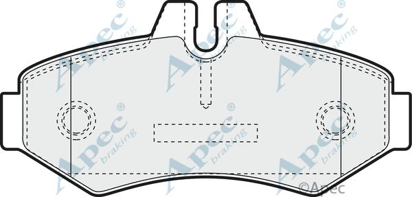 APEC PAD1104 - Kit de plaquettes de frein, frein à disque cwaw.fr