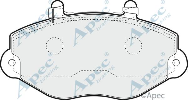 APEC PAD1106 - Kit de plaquettes de frein, frein à disque cwaw.fr