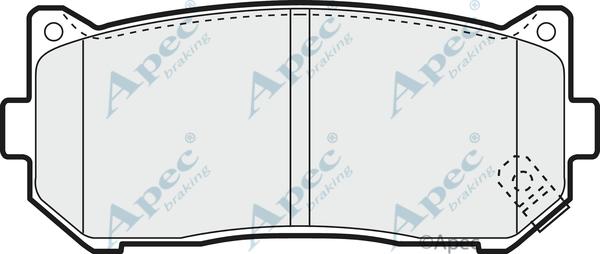 APEC PAD1101 - Kit de plaquettes de frein, frein à disque cwaw.fr