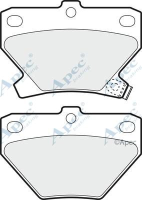 APEC PAD1113 - Kit de plaquettes de frein, frein à disque cwaw.fr