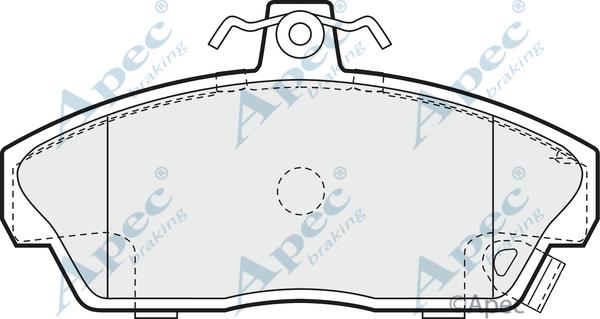 APEC PAD1185 - Kit de plaquettes de frein, frein à disque cwaw.fr