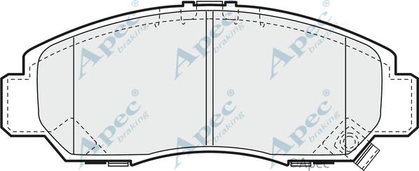 APEC PAD1187 - Kit de plaquettes de frein, frein à disque cwaw.fr