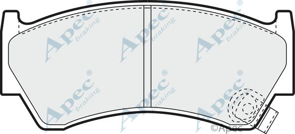 APEC PAD1139 - Kit de plaquettes de frein, frein à disque cwaw.fr