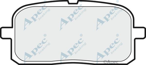 APEC PAD1134 - Kit de plaquettes de frein, frein à disque cwaw.fr