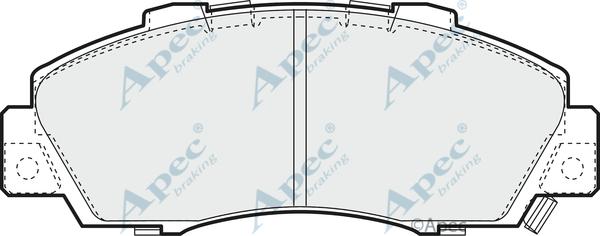 APEC PAD1136 - Kit de plaquettes de frein, frein à disque cwaw.fr