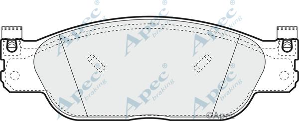 APEC PAD1132 - Kit de plaquettes de frein, frein à disque cwaw.fr