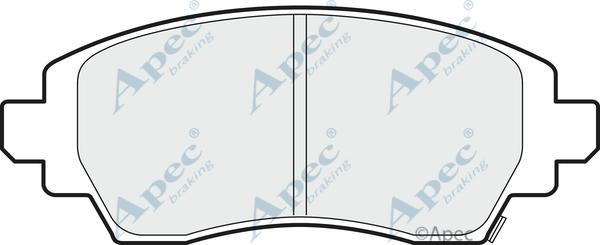 APEC PAD1137 - Kit de plaquettes de frein, frein à disque cwaw.fr