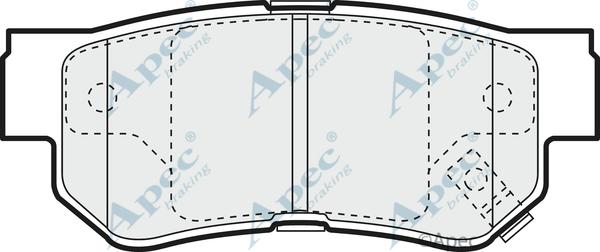 APEC PAD1121 - Kit de plaquettes de frein, frein à disque cwaw.fr