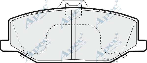 APEC PAD1123 - Kit de plaquettes de frein, frein à disque cwaw.fr