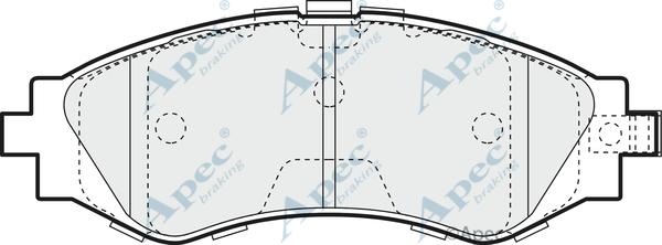 APEC PAD1122 - Kit de plaquettes de frein, frein à disque cwaw.fr