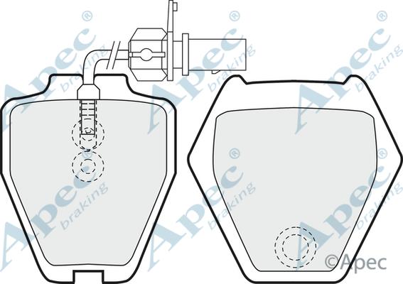 APEC PAD1179 - Kit de plaquettes de frein, frein à disque cwaw.fr