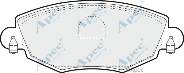 APEC PAD1174 - Kit de plaquettes de frein, frein à disque cwaw.fr