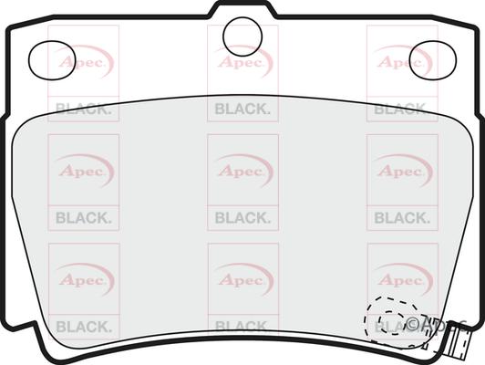 APEC PAD1172B - Kit de plaquettes de frein, frein à disque cwaw.fr