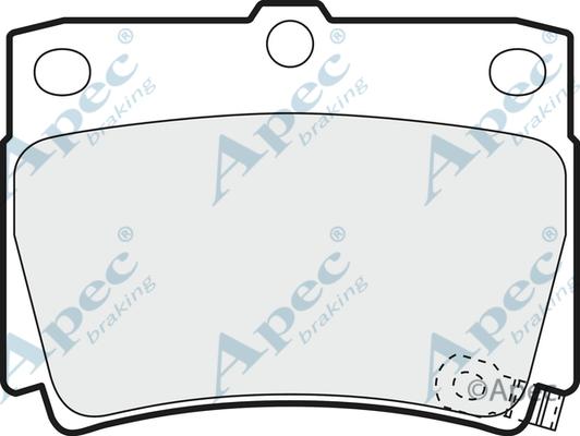 APEC PAD1172 - Kit de plaquettes de frein, frein à disque cwaw.fr