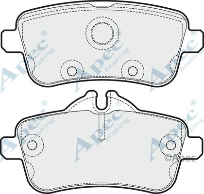 APEC PAD1894 - Kit de plaquettes de frein, frein à disque cwaw.fr