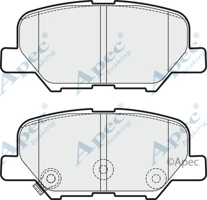 APEC PAD1890 - Kit de plaquettes de frein, frein à disque cwaw.fr