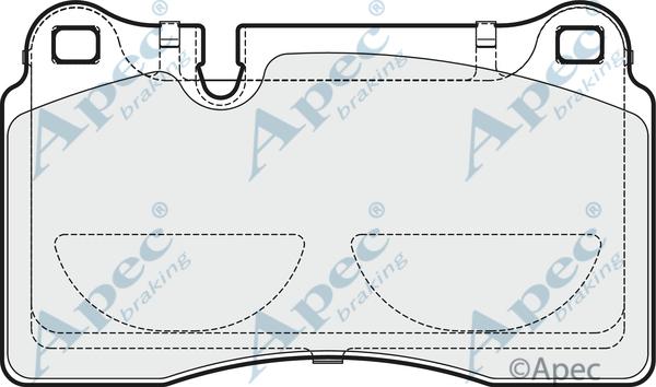 APEC PAD1891B - Kit de plaquettes de frein, frein à disque cwaw.fr