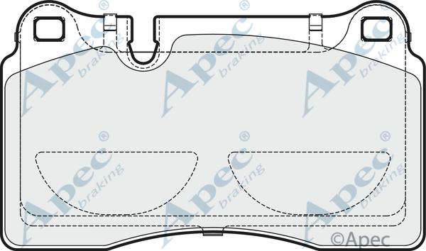 APEC PAD1891 - Kit de plaquettes de frein, frein à disque cwaw.fr