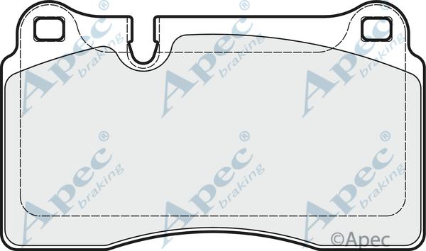 APEC PAD1849 - Kit de plaquettes de frein, frein à disque cwaw.fr