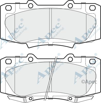 APEC PAD1840 - Kit de plaquettes de frein, frein à disque cwaw.fr