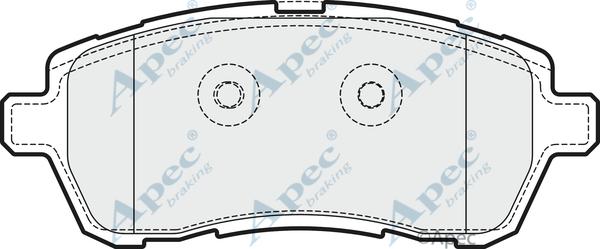 APEC PAD1841 - Kit de plaquettes de frein, frein à disque cwaw.fr