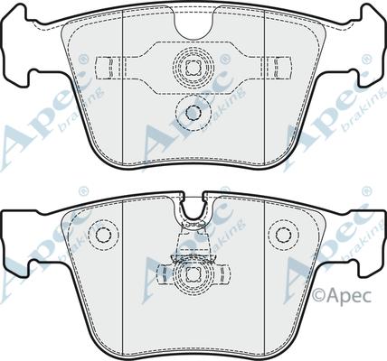 APEC PAD1842 - Kit de plaquettes de frein, frein à disque cwaw.fr