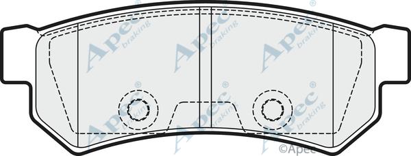 APEC PAD1847 - Kit de plaquettes de frein, frein à disque cwaw.fr