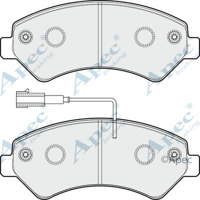 APEC PAD1859 - Kit de plaquettes de frein, frein à disque cwaw.fr