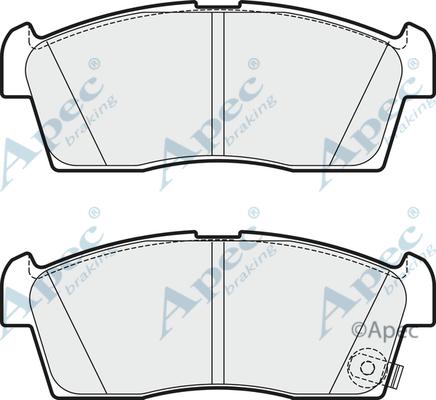 APEC PAD1856 - Kit de plaquettes de frein, frein à disque cwaw.fr