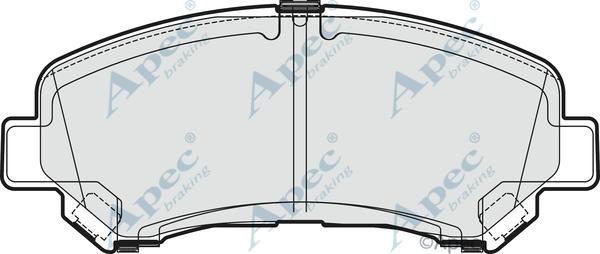 APEC PAD1869 - Kit de plaquettes de frein, frein à disque cwaw.fr