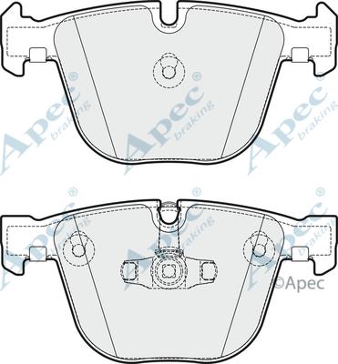 APEC PAD1803 - Kit de plaquettes de frein, frein à disque cwaw.fr