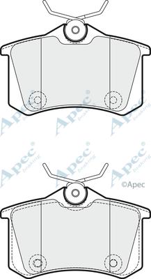 APEC PAD1814 - Kit de plaquettes de frein, frein à disque cwaw.fr