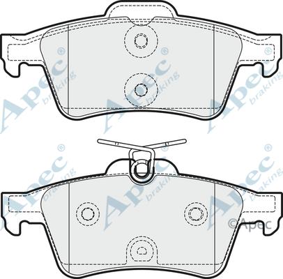 APEC PAD1818 - Kit de plaquettes de frein, frein à disque cwaw.fr