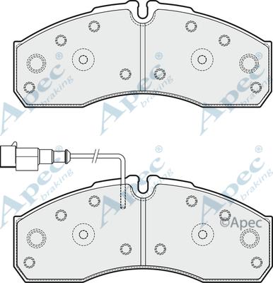 APEC PAD1885 - Kit de plaquettes de frein, frein à disque cwaw.fr