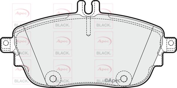 APEC PAD1881B - Kit de plaquettes de frein, frein à disque cwaw.fr