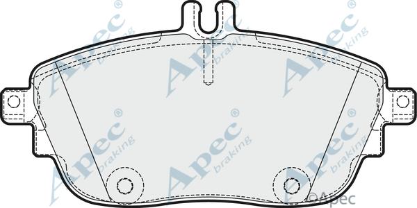 APEC PAD1881 - Kit de plaquettes de frein, frein à disque cwaw.fr