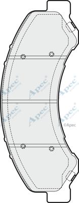 APEC PAD1888 - Kit de plaquettes de frein, frein à disque cwaw.fr