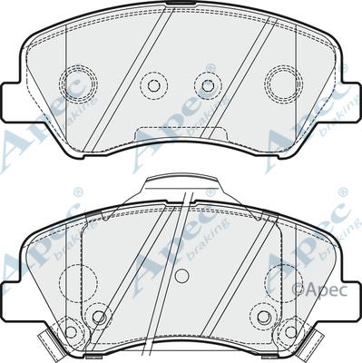 APEC PAD1883 - Kit de plaquettes de frein, frein à disque cwaw.fr