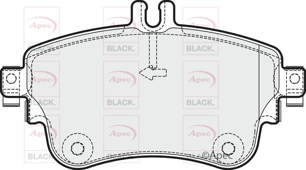 APEC PAD1882B - Kit de plaquettes de frein, frein à disque cwaw.fr