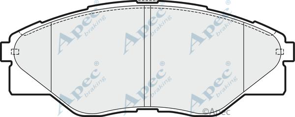 APEC PAD1839 - Kit de plaquettes de frein, frein à disque cwaw.fr