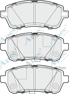 APEC PAD1835 - Kit de plaquettes de frein, frein à disque cwaw.fr