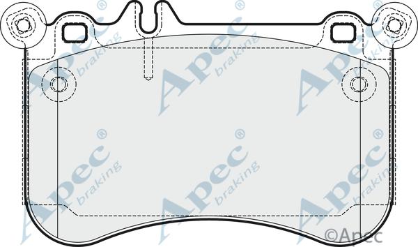 APEC PAD1838 - Kit de plaquettes de frein, frein à disque cwaw.fr