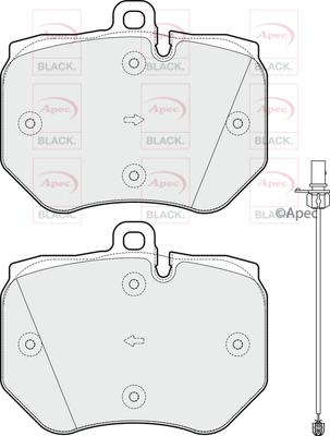 APEC PAD1833B - Kit de plaquettes de frein, frein à disque cwaw.fr