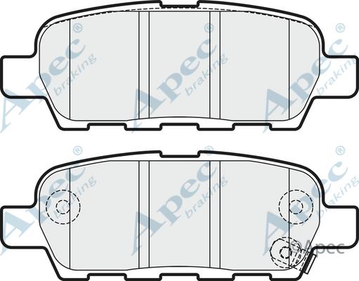 APEC PAD1826 - Kit de plaquettes de frein, frein à disque cwaw.fr