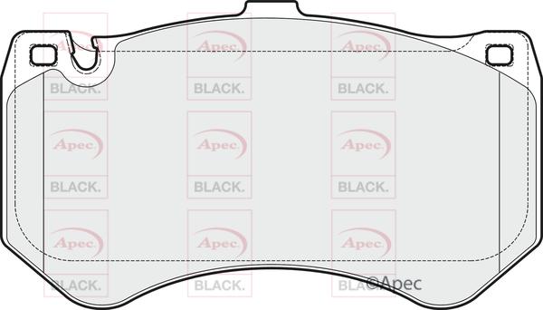 APEC PAD1820B - Kit de plaquettes de frein, frein à disque cwaw.fr