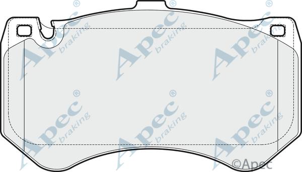 APEC PAD1820 - Kit de plaquettes de frein, frein à disque cwaw.fr