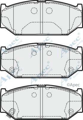 APEC PAD1823 - Kit de plaquettes de frein, frein à disque cwaw.fr