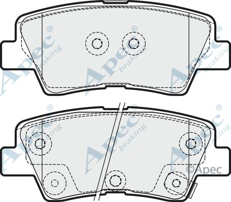 APEC PAD1870 - Kit de plaquettes de frein, frein à disque cwaw.fr