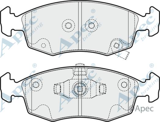 APEC PAD1871 - Kit de plaquettes de frein, frein à disque cwaw.fr